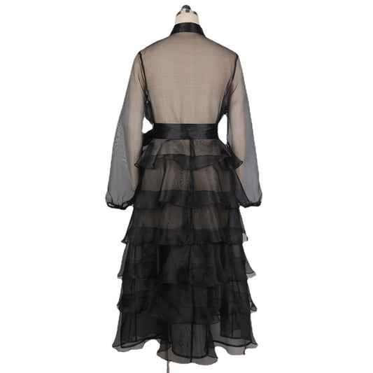 High Waist Plus Size Slim Tutu Skirt With Belt