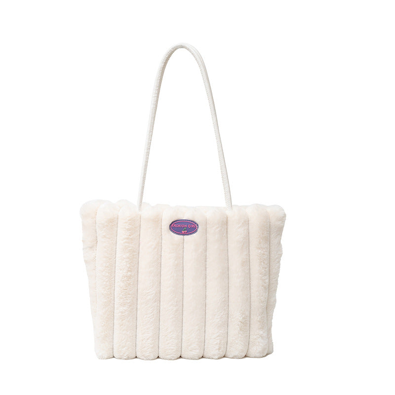 Plush Large Capacity Women's Tote Bags