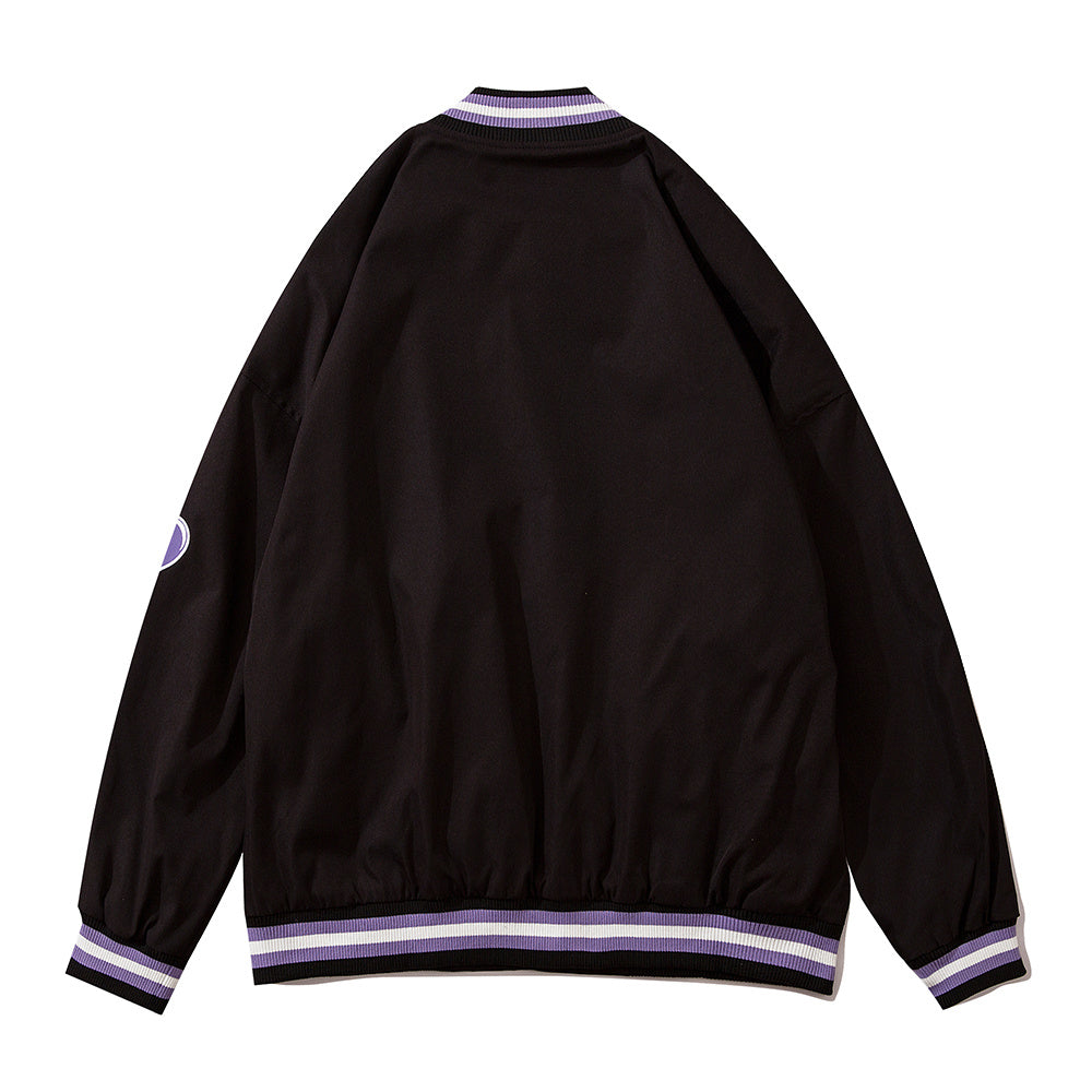 Men's "404 Mood" High Street Vintage Embroidered Hip-Hop Bomber Jacket