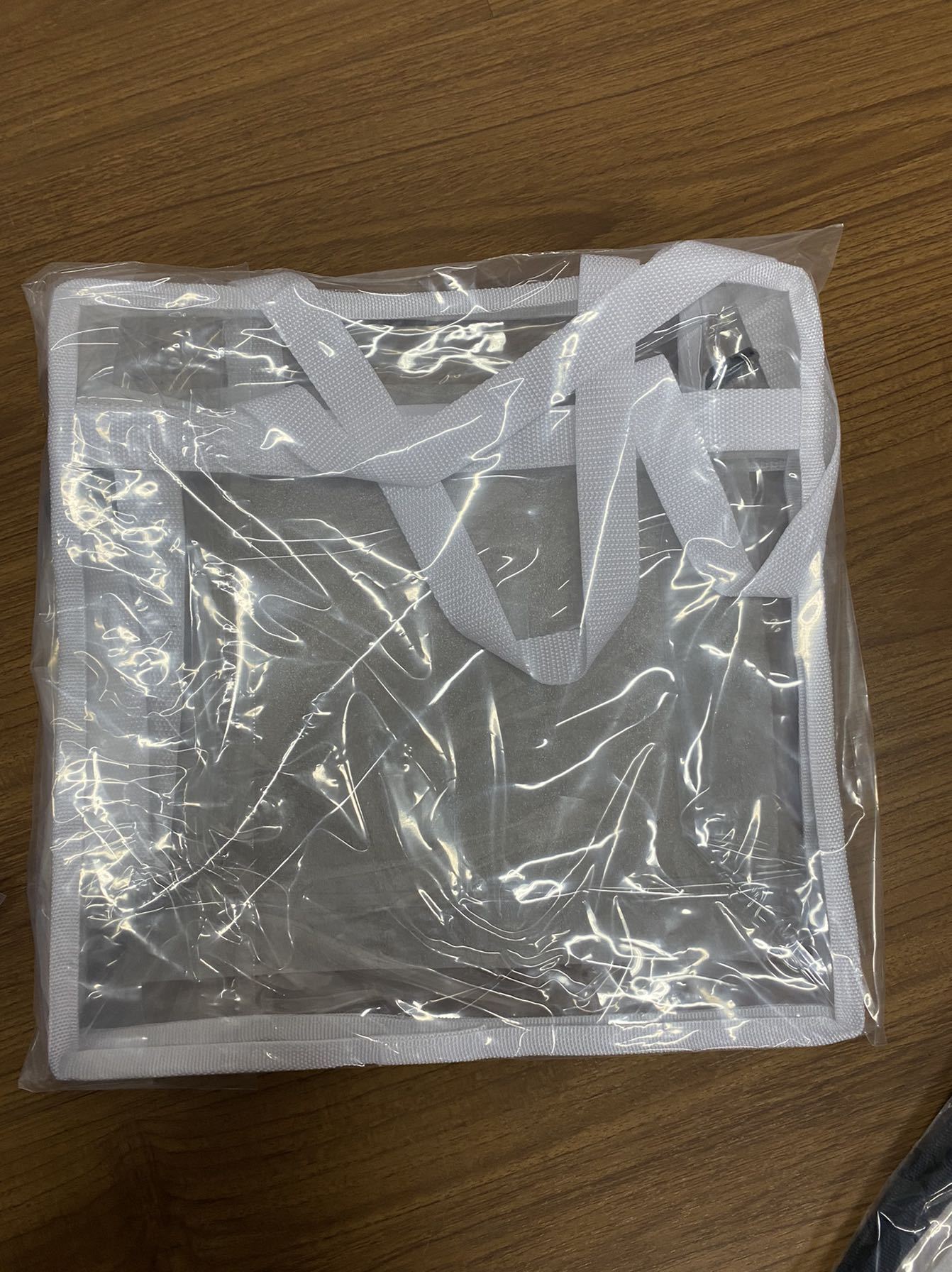 PVC Clear Transparent Large Women's Shoulder Tote Bag