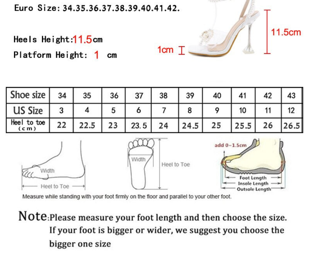 Pearl String Beaded/ Rainbow Tie-Dye/Rhinestone Solid Color High PVC Transparent Spiked Heel Gladiator Buckle Sandal Pumps