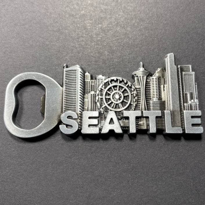 Seattle, Washington, USA Tourism Commemorative Creative Decorative Crafts Magnetic Force Fridge Magnet Bottle Opener Gift