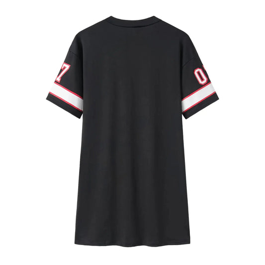 Women's "QUEEN" Sleeveless V-Neck Oversized Jersey