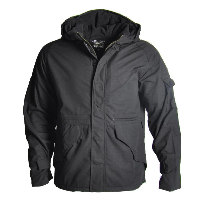 Outdoor Hiking Waterproof Men's Tactical Camoflauge Hooded Windproof Jacket