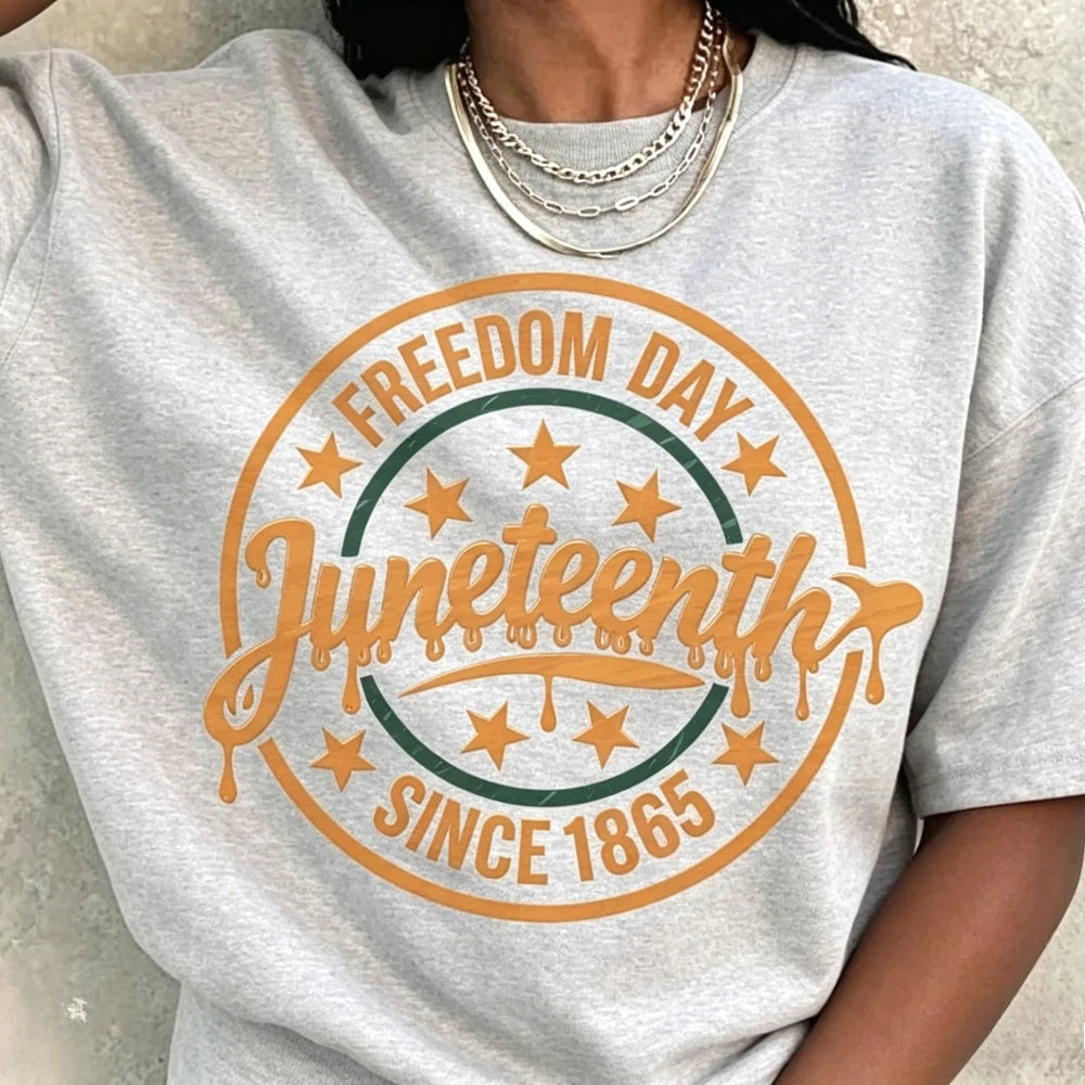Juneteenth 1865 Freedom Day Since 1865 T-Shirt to 3X Plus Size