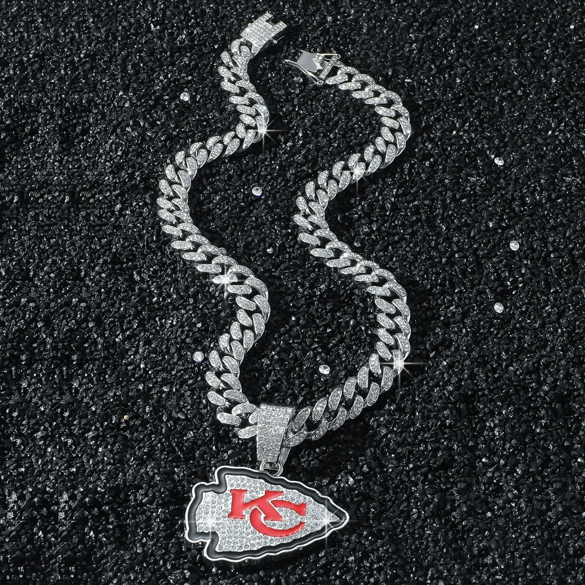 Kansas City Chiefs Pendant Full Diamond Hip-Hop Chain