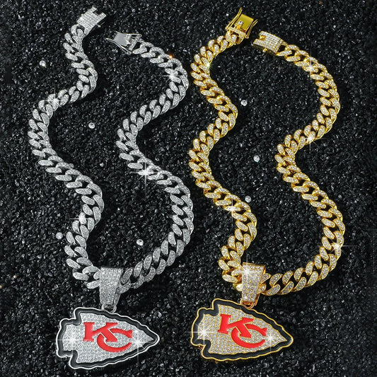 Kansas City Chiefs Pendant Full Diamond Hip-Hop Chain