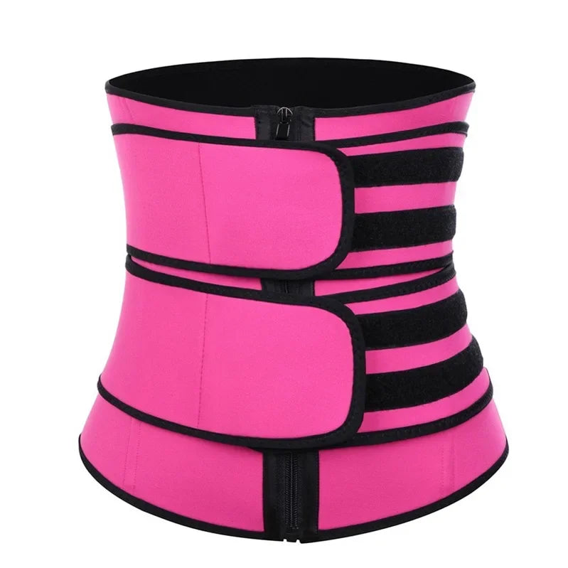 Women's Triple Cross Strap Corset Waist Trainer Belt