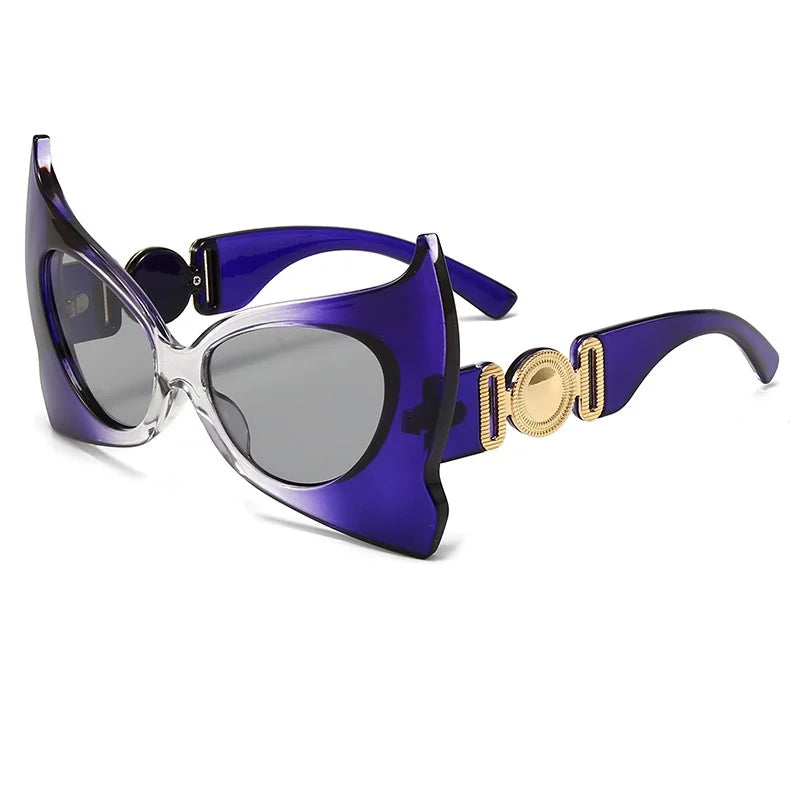 Oversized Pointed Cat Eye Vintage Designer UV400 Luxury Sunglasses
