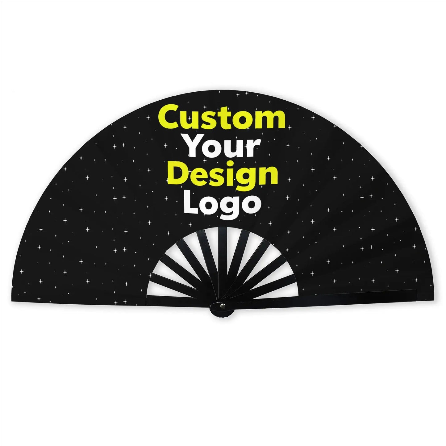 Customized Personalized Design Text Foldable Rodeo Fan