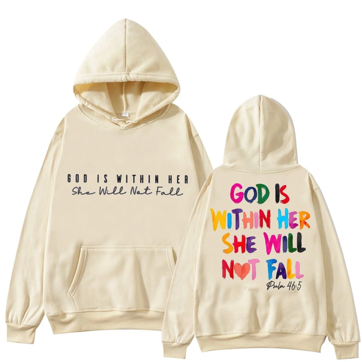 "God Is Within Her She Will Not Fail" Women's Pullover Hoodie Sweatshirt