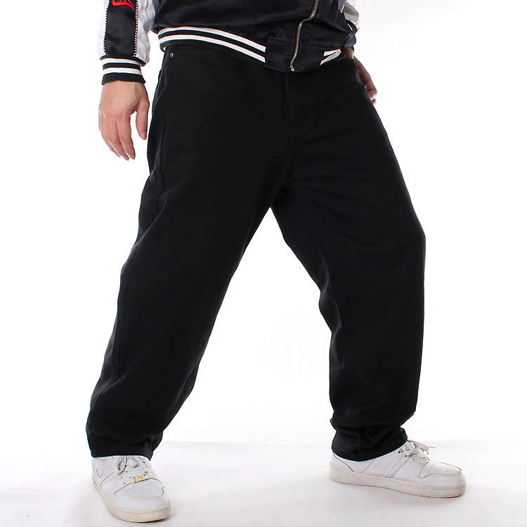 Men's Faded Hip-Hop Media Graffiti Letter/Skull Print Embroidered Skater Jeans to 46 Big & Tall