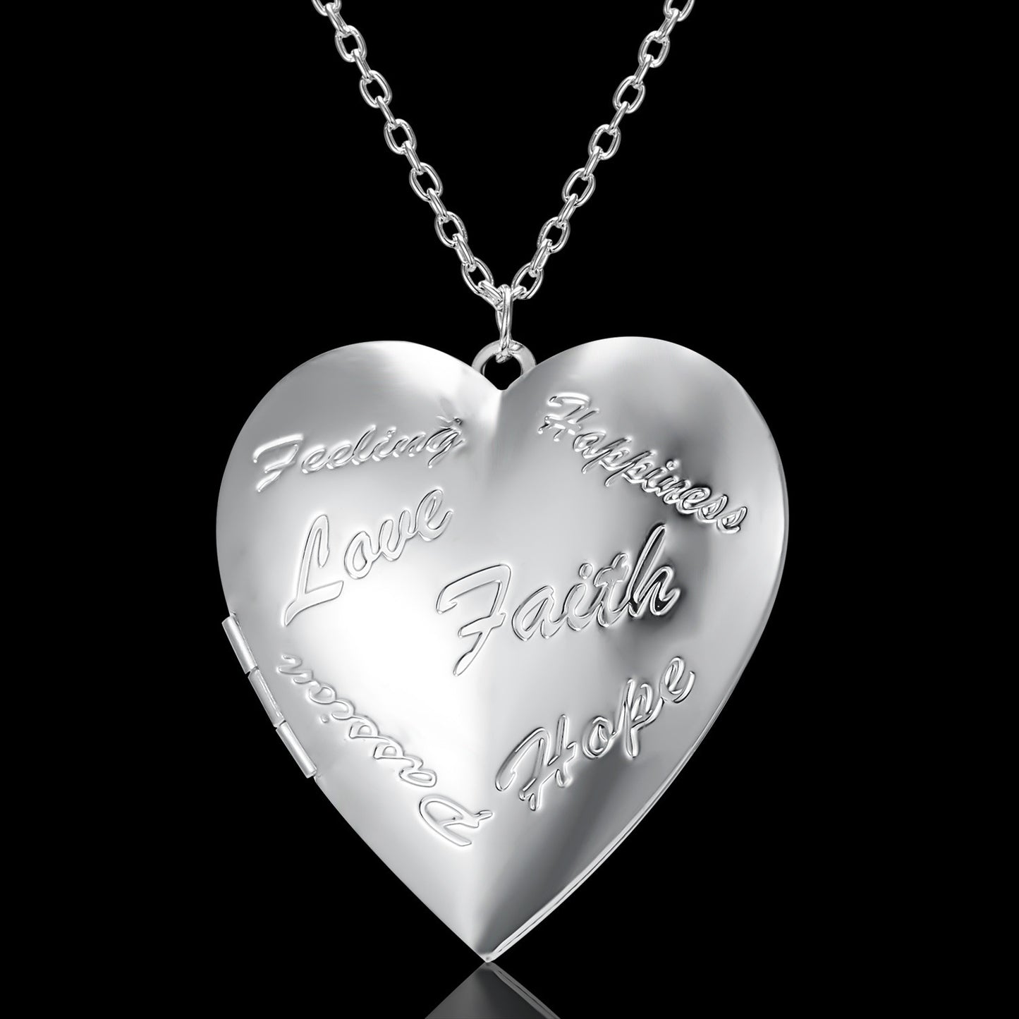 Personalized Customized Heart Shaped Photo Frame Pendant Necklace