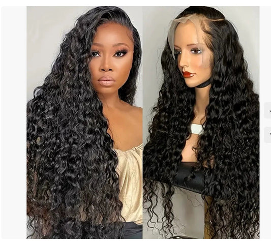 Curly Deep Wave 100% Human Hair 4x4/13x4/13x6 Lacefront 150% Density Wig