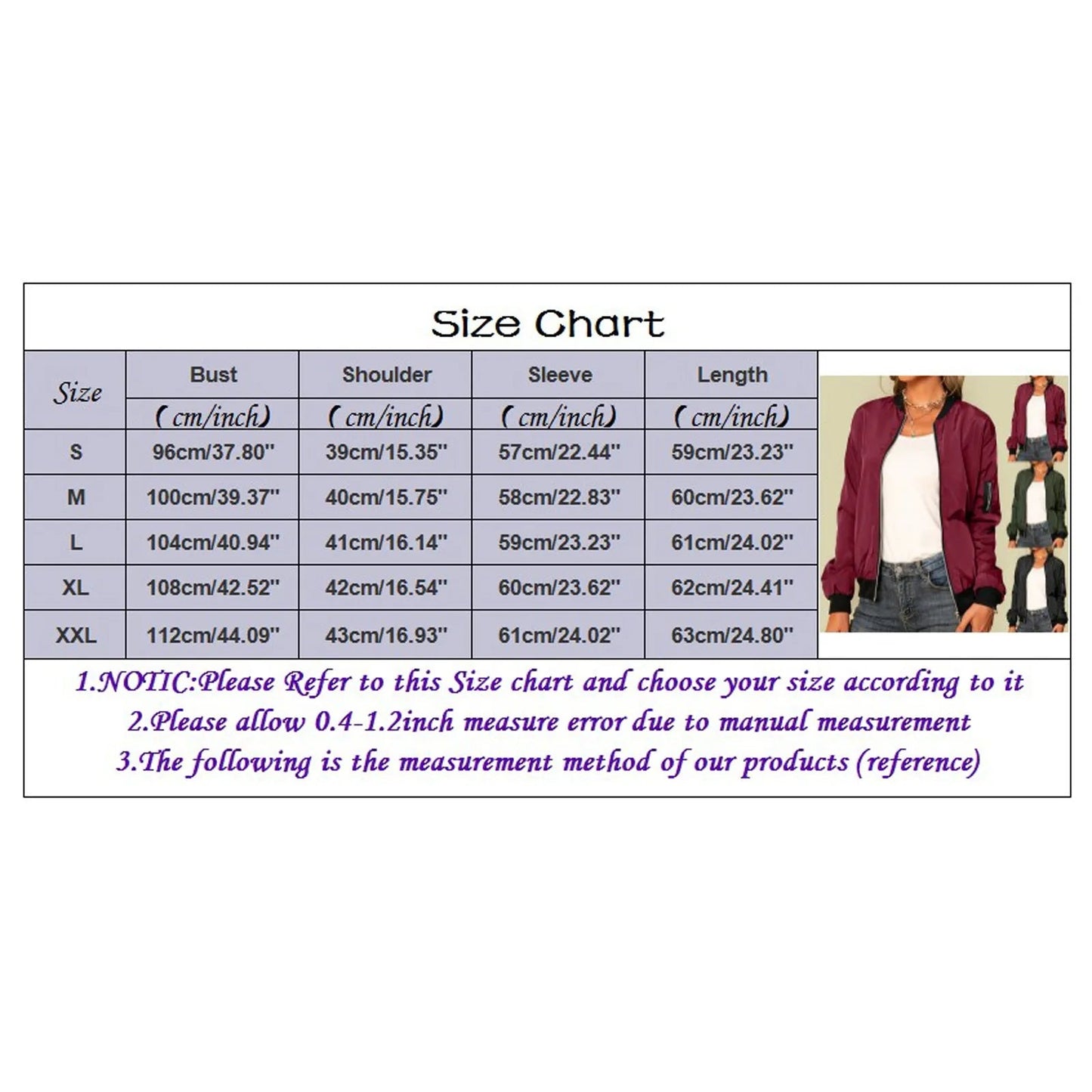 Mandarin Collar Women's Zipper Cargo Pocket Sleeve Design Bomber Jacket