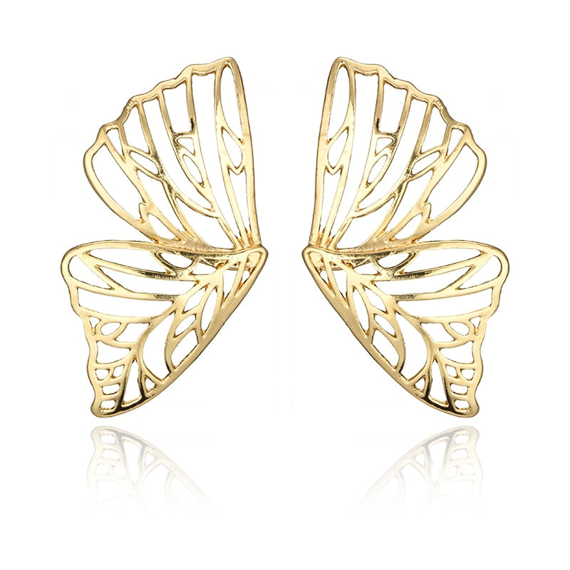 Hollow Butterfly Drop Dangle Pendant Earrings