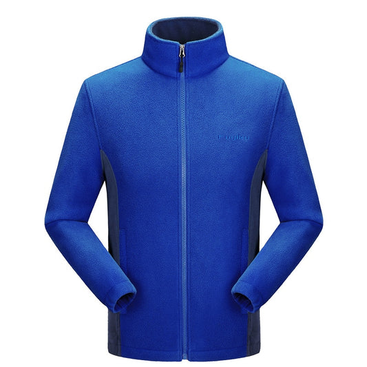 Men's Mandarin Collar Solid Big & Tall Fleece Zipper Jacket to 10X Big & Tall