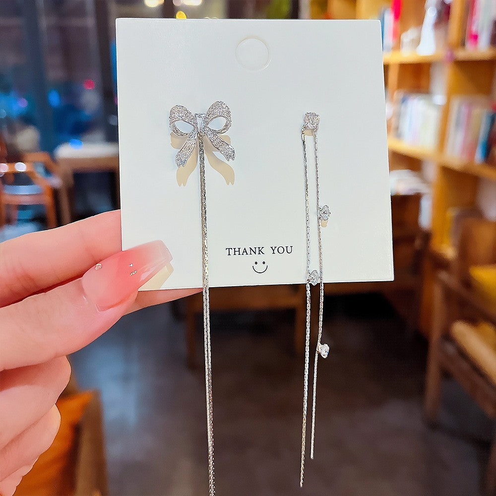 Assorted Hanging Sterling Silver/Gold Needle Light Rhinestone Pearl/Tassel Earrings