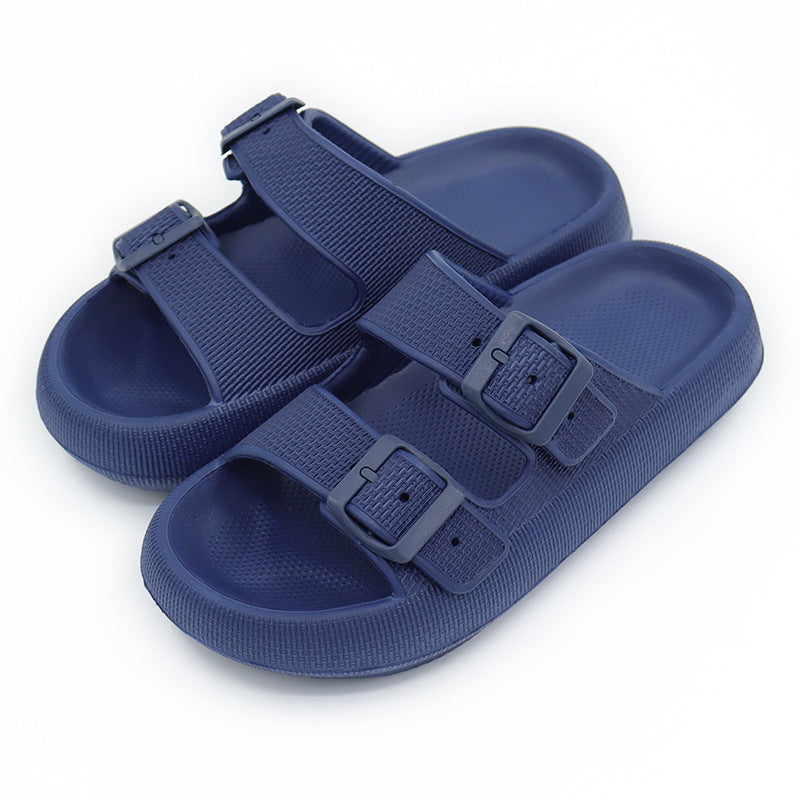 Platform Open Toe Women's Double Buckle Strap Sandals