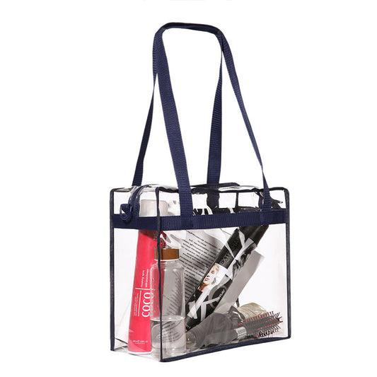 PVC Clear Transparent Large Women's Shoulder Tote Bag