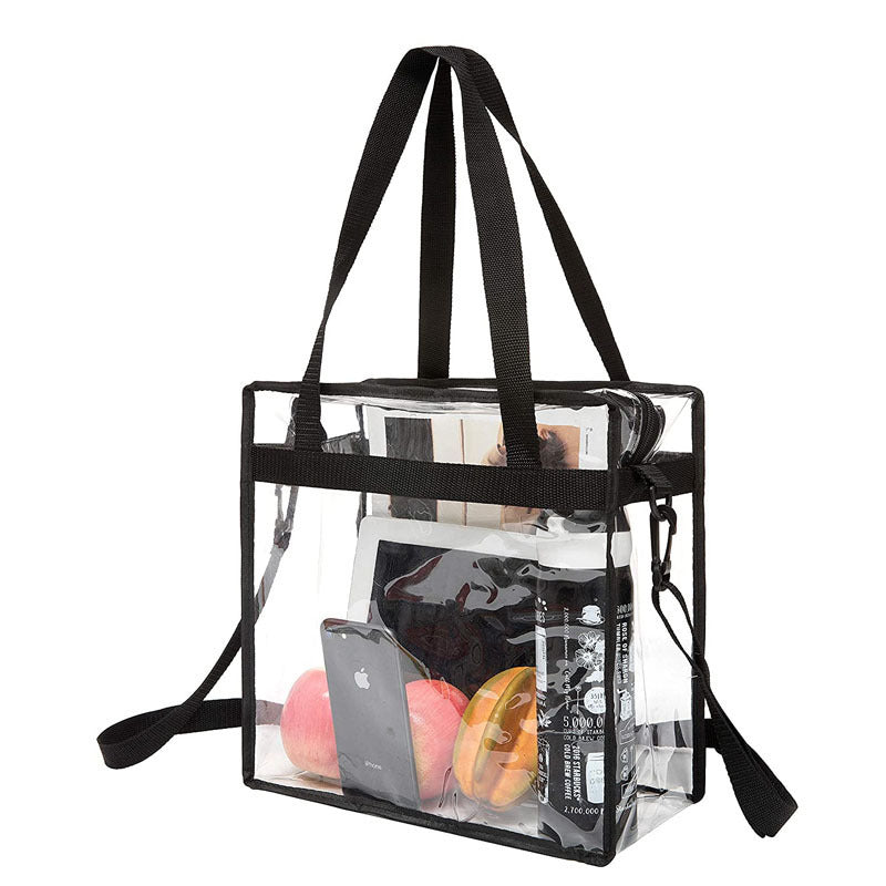 PVC Clear Transparent Large Women's Shoulder Tote Bag