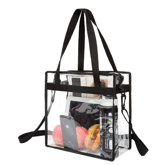 PVC Clear Transparent Large Women's Shoulder Tote Bag