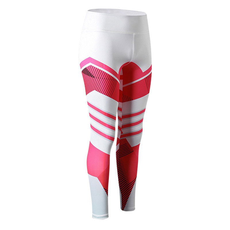 Geometric Colorblock Reflective Women's Fitness Sport Yoga Gym Skinny Leggings