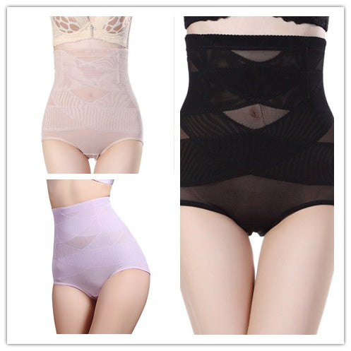 Women's High Waist Postpartum Belly  Criss-Cross Shapewear Panty