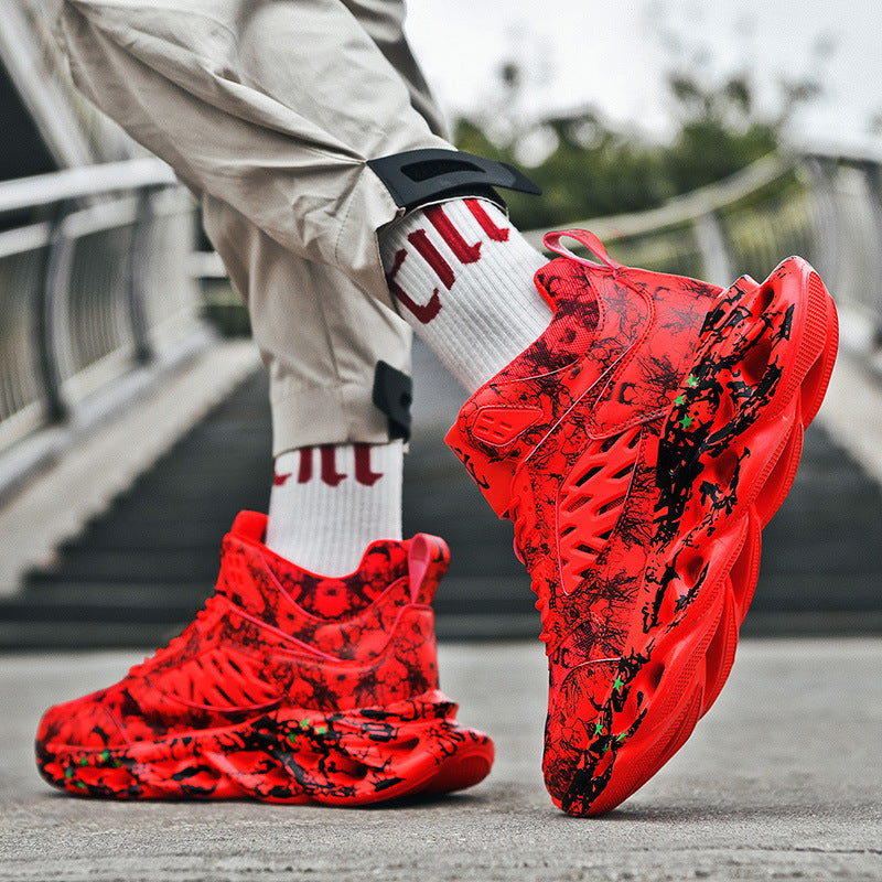 Men's Camoflauge Lowtop Basketball Sneakers