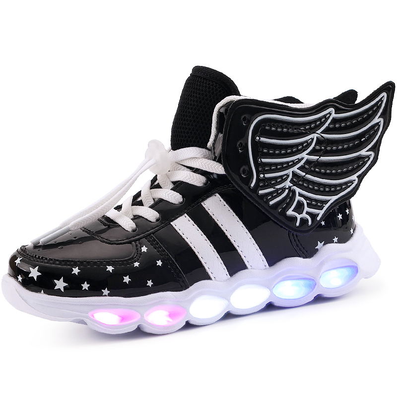 Metallic Rechargeable Wings Glitter Women's Sneakers