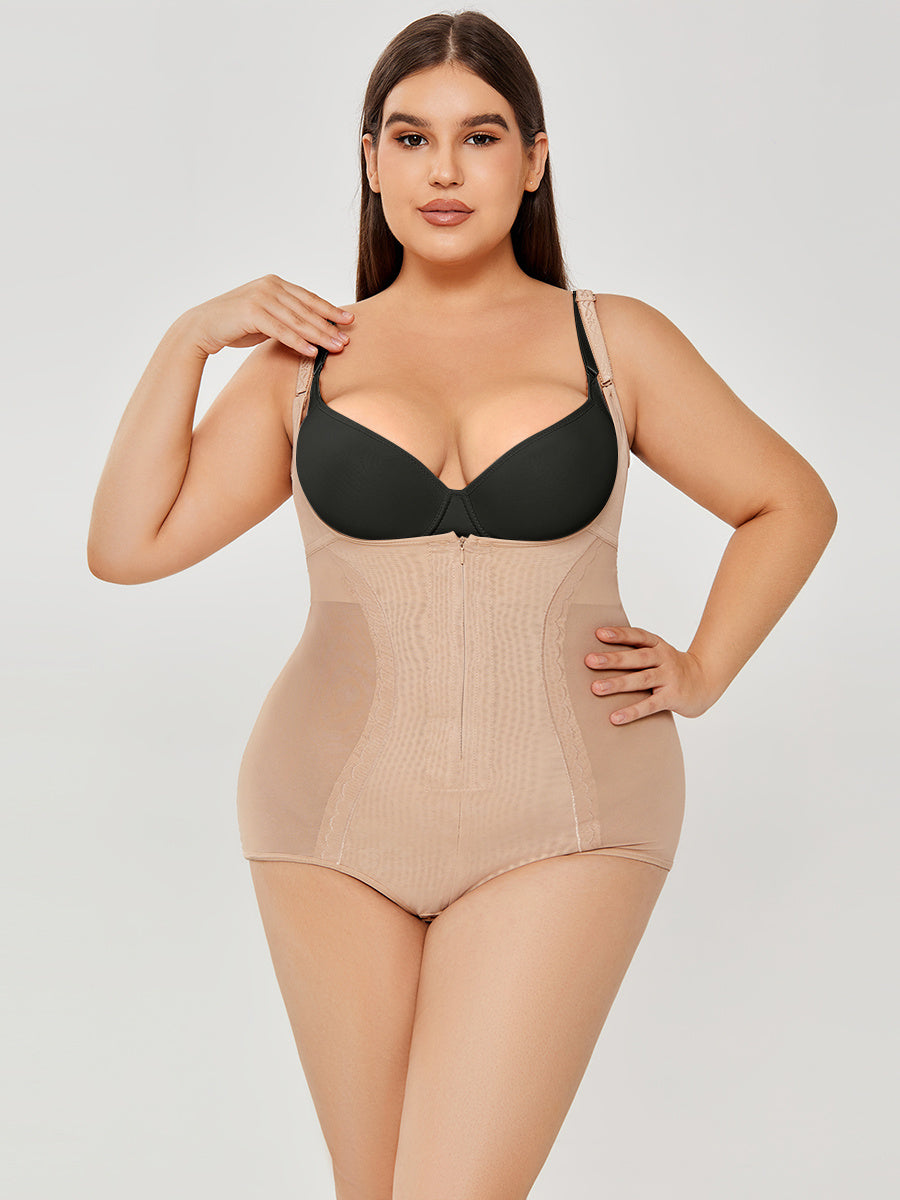 Tummy Control Body Shaper High Waist Full Spaghetti Strap Shapewear
