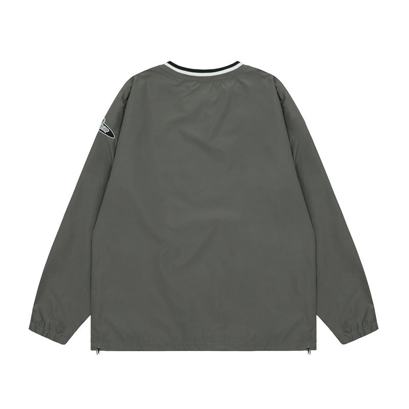 Men's "Danges" V-Neck Sports Pullover Embroidered Hip-Hop Hockey Sweatshirt