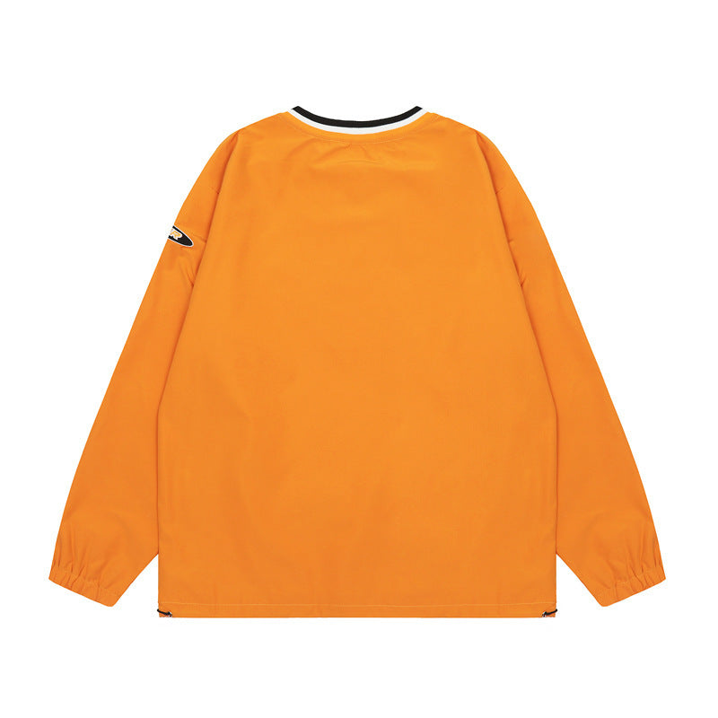 Men's "Danges" V-Neck Sports Pullover Embroidered Hip-Hop Hockey Sweatshirt