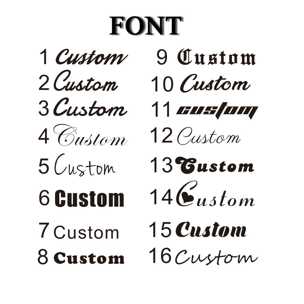 Vintage Customized Personalized Name Letter Print Hip-Hop Hoop Earrings