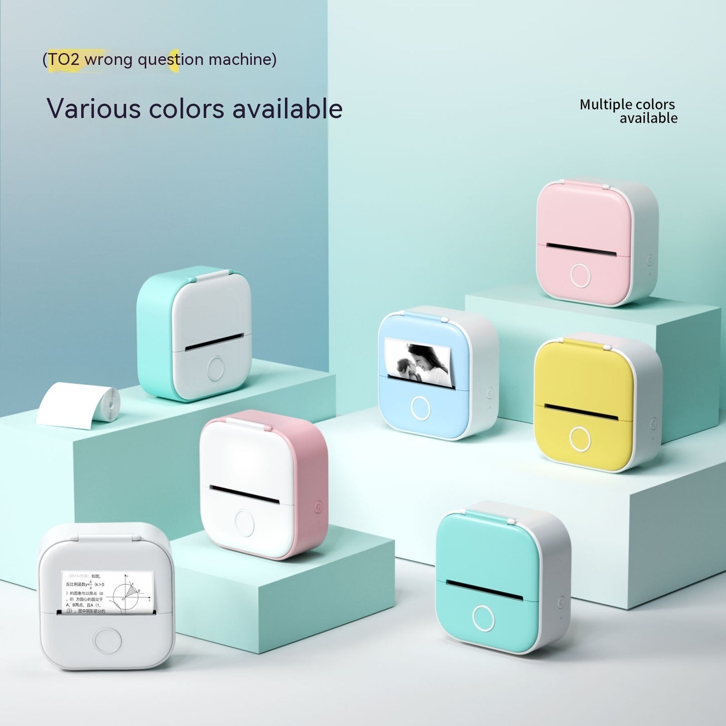 Portable Quiz Q&A Mini Thermal Bluetooth Compatible Mini Label/Price Tag Printer