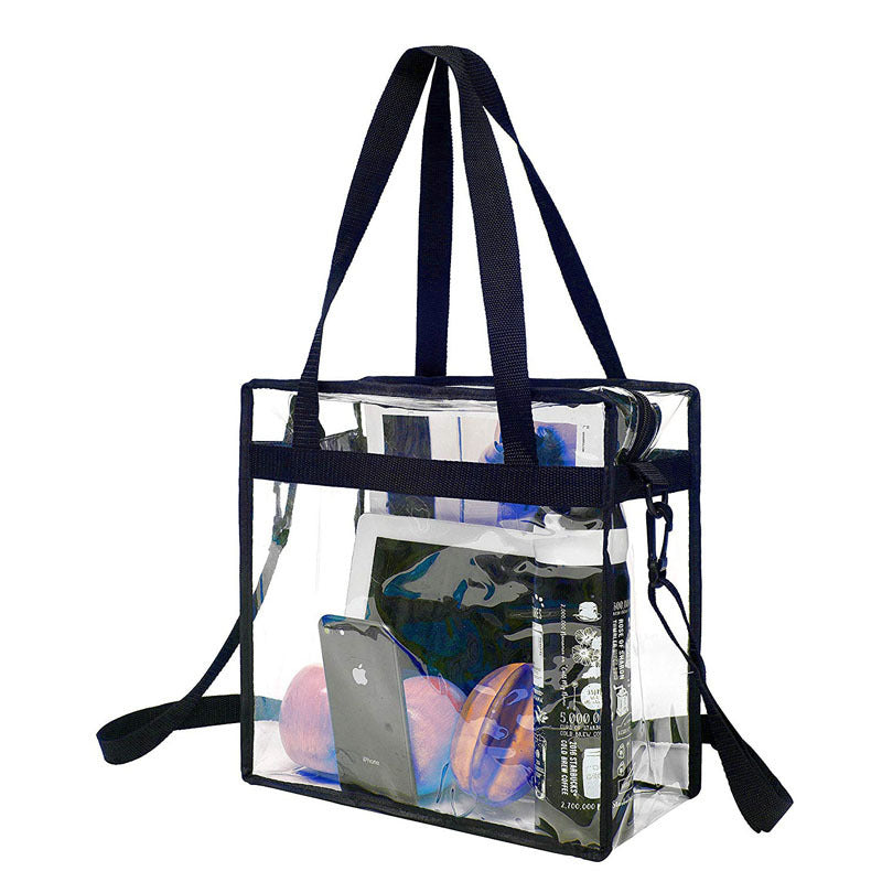 PVC Clear Transparent Large Women's Shoulder Tote Bag