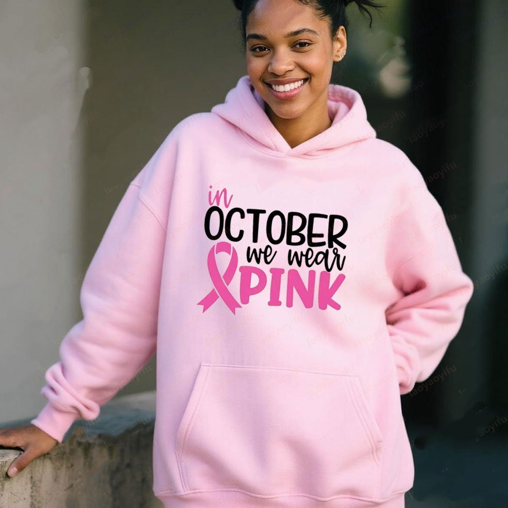 "In October We Wear 🎗️Pink" Women's Sweatshirt