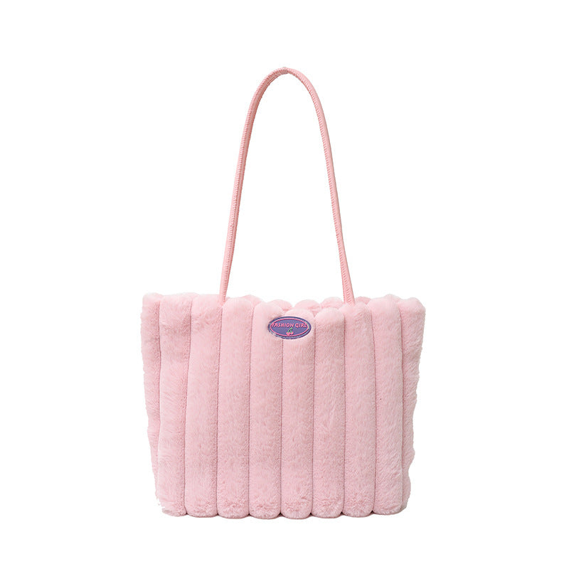 Plush Large Capacity Women's Tote Bags