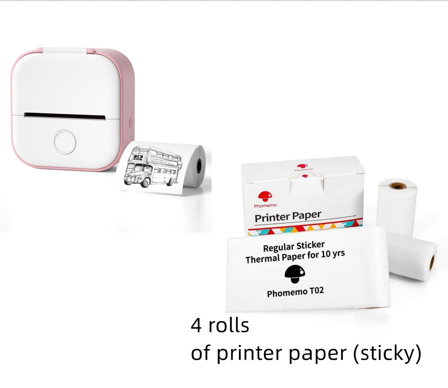 Portable Quiz Q&A Mini Thermal Bluetooth Compatible Mini Label/Price Tag Printer