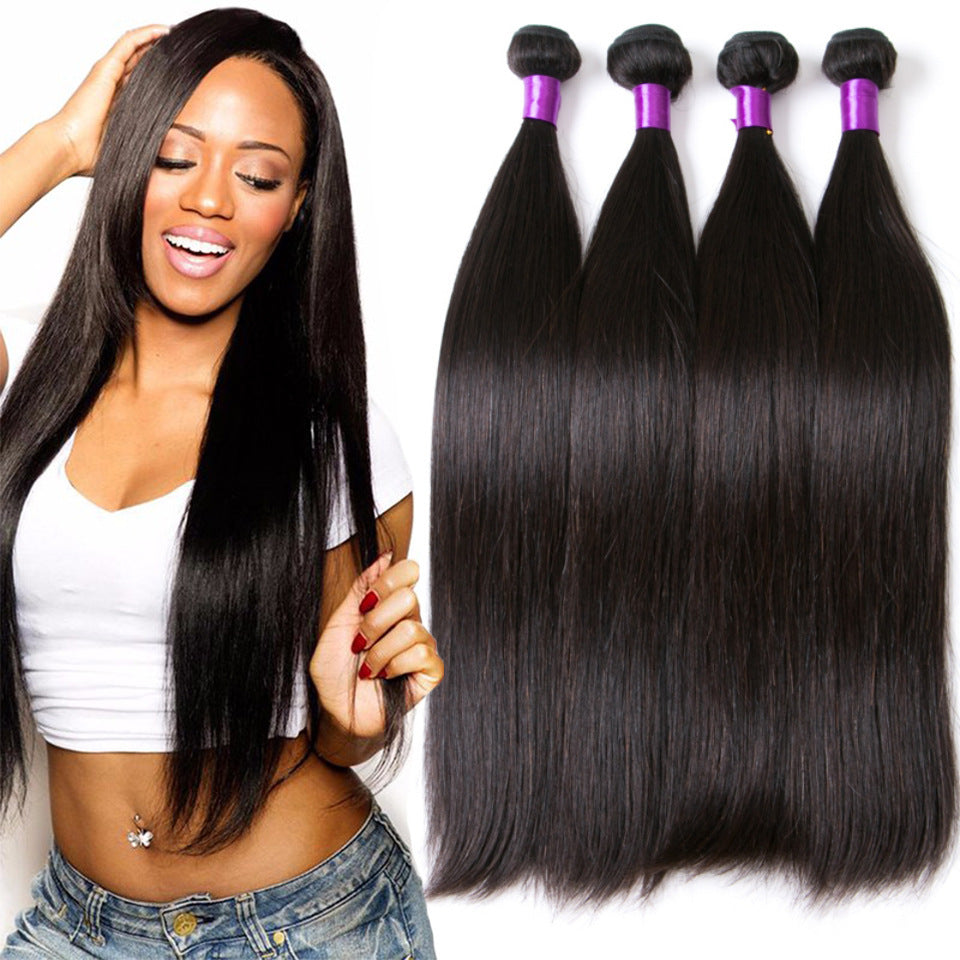Silky Brazilian Bone Straight 100% Human Hair Weave Bundles