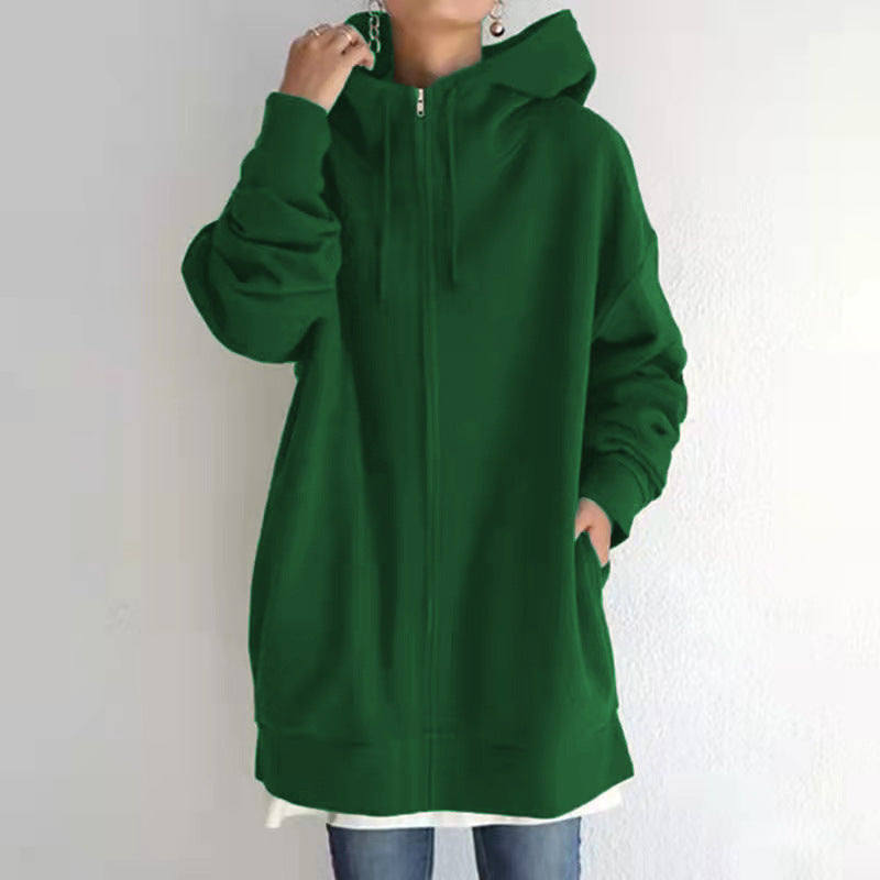 Oversized Drawstring Women's Fuzzy Long Sleeve Sports Pullover Zipper Hoodie Sweatshirt to 5X Plus Size