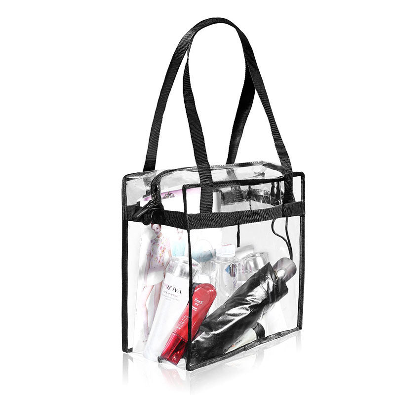 PVC Clear Transparent Large Women's Shoulder Tote Bag