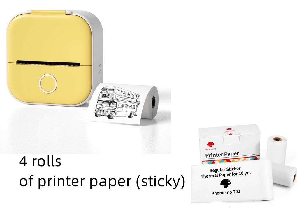 Portable Quiz Q&A Mini Thermal Bluetooth Compatible Mini Label/Price Tag Printer