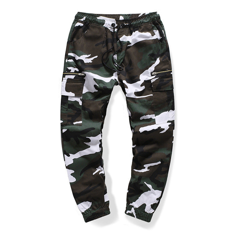 Men's Zipper Multi-Pocket Camouflage Cargo Pants
