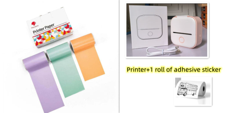 Portable Quiz Q&A Mini Thermal Bluetooth Compatible Mini Label/Price Tag Printer