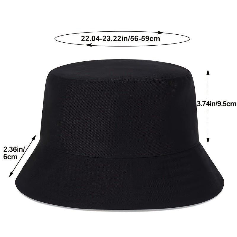 Black Graffiti Print Fisherman Hat
