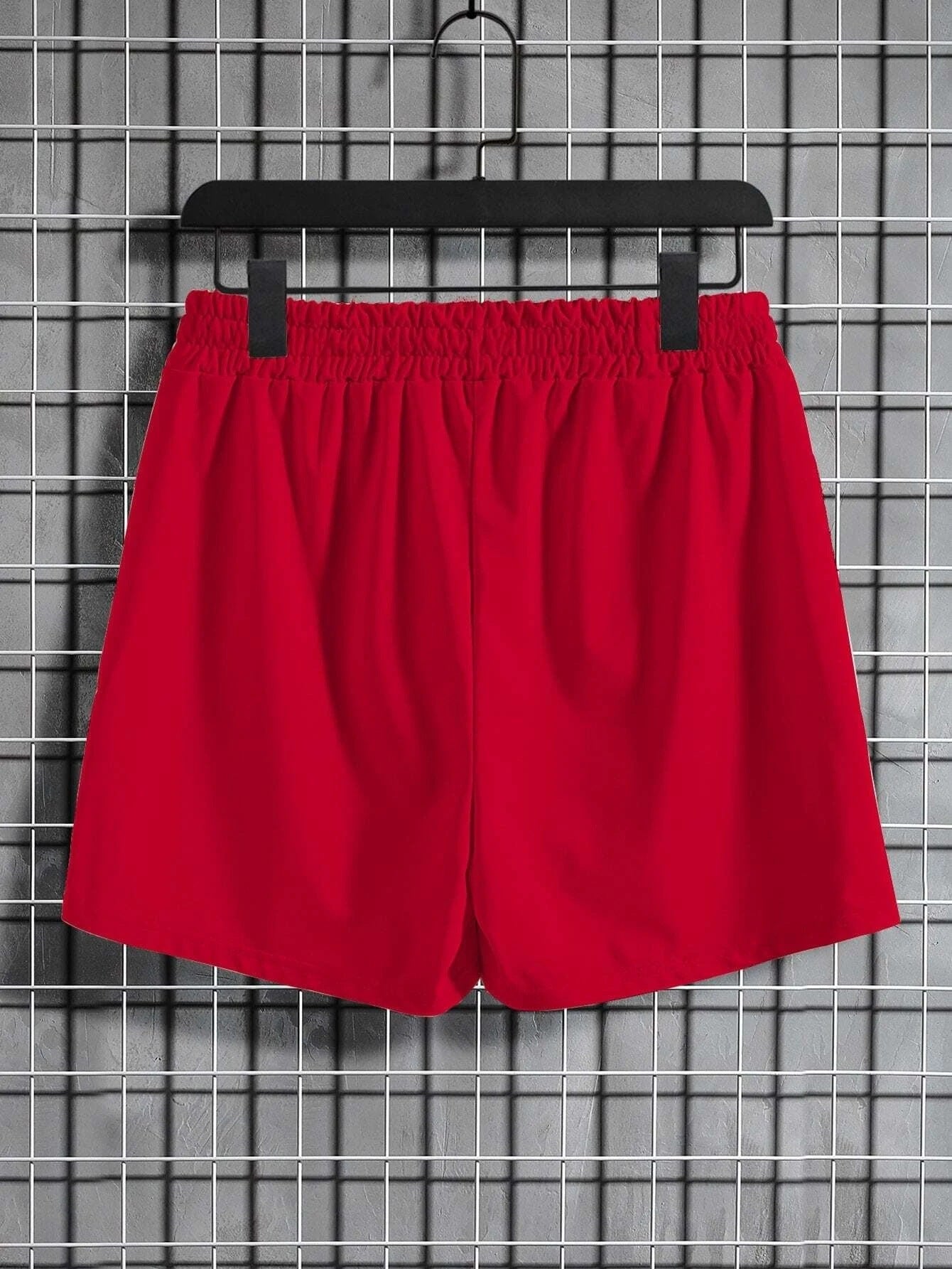 Men's Teddy Bear Print Cotton Drawstring Shorts