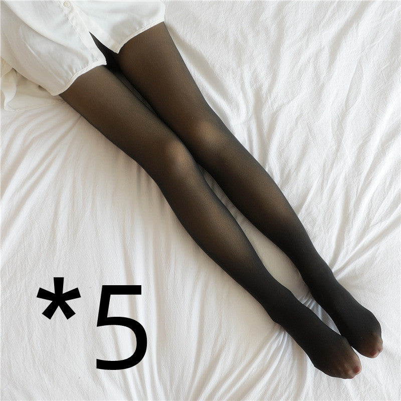 2-Pack/3-Pack Translucent Velvet  Fleece Lined Thermal Winter Tights