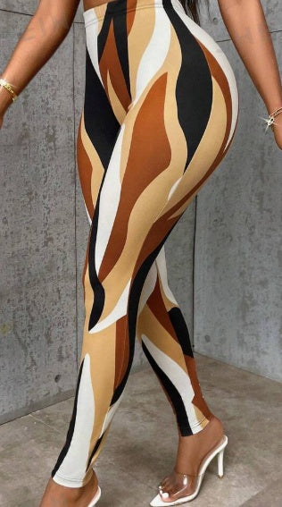 Leopard/Colorblock/Tiger Print Women's Leggings
