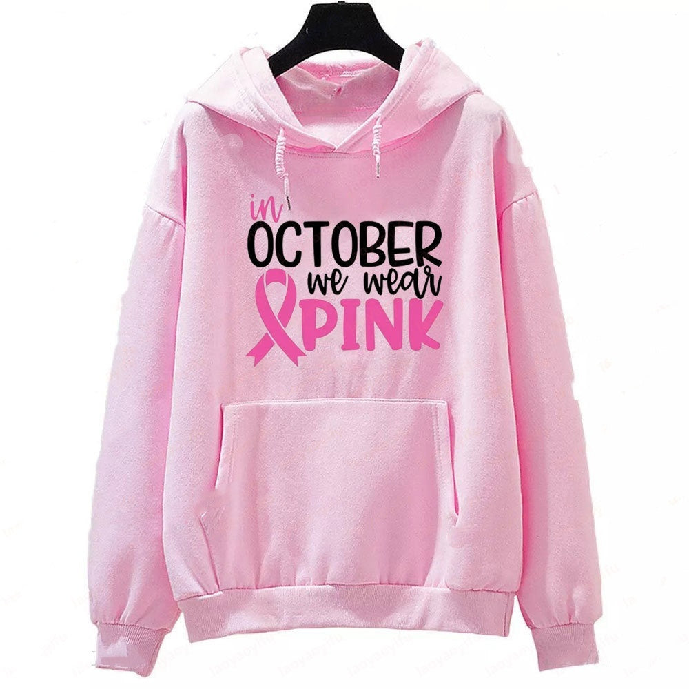 "In October We Wear 🎗️Pink" Women's Sweatshirt